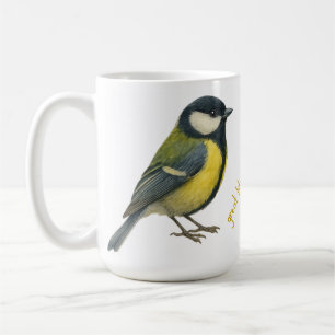 Great Tit Personalized Bird Mug