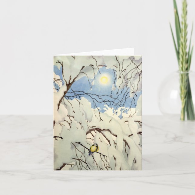 Great Tit - Theodor Severin Kittelsen Card (Front)