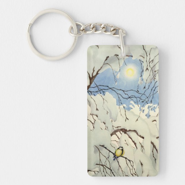 Great Tit - Theodor Severin Kittelsen Key Ring (Front)