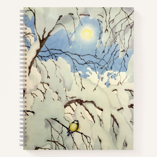Great Tit - Theodor Severin Kittelsen Notebook (Front)