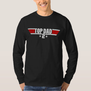 Great Top Dad Dad2 Father Of Two Father's Day