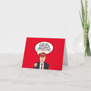 Great Trump Birthday Card - Let's Celebrate Bigly