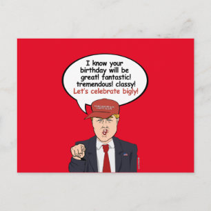 Great Trump Birthday Card - Let's Celebrate Bigly 