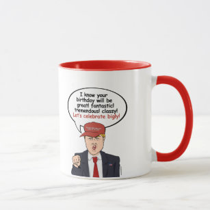 Great Trump Birthday Card - Let's Celebrate Bigly Mug