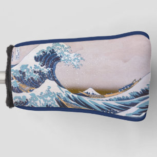 Great Tsunami Wave off Kanagawa Japan by Hokusai Golf Head Cover
