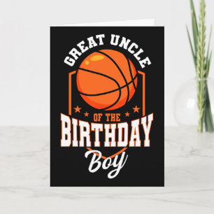 Great Uncle Of The Birthday Boy Sketll Theme Bday Card