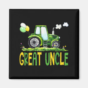Great Uncle Of The Birthday Boy Tractor Farm Truck Magnet