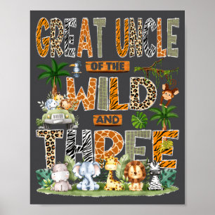 Great Uncle Of The Wild & Three 3rd Birthday S Poster
