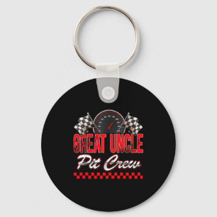 Great Uncle T Crew Race Car Birthday Boy Racing Fa Key Ring