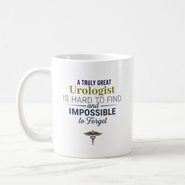 Great Urologist Personalised Name Gift Coffee Mug (Left)