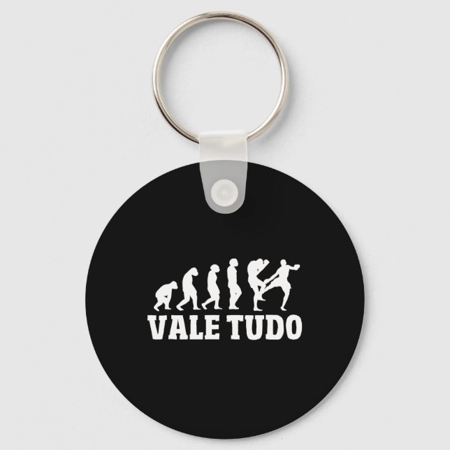 Great Vale Tudo Evolution Design Mma Kickboxing  Key Ring (Front)