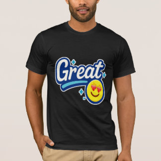 Great Vibes Only – Love Eyes Emoji T-Shirt