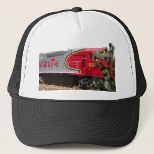 Great View of a Model Train Engine Trucker Hat
