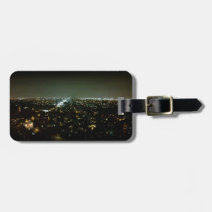 Great View Overlooking the City Lights at Night Luggage Tag