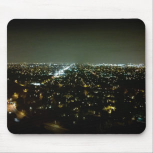 Great View Overlooking the City Lights at Night Mouse Pad