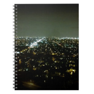 Great View Overlooking the City Lights at Night Notebook
