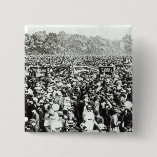 Great Votes for Women demonstration in Hyde 15 Cm Square Badge