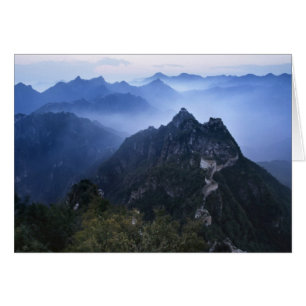 Great Wall in early morning mist, China