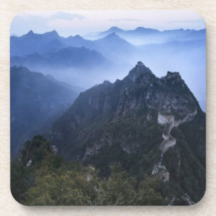 Great Wall in early morning mist, China Coaster