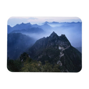 Great Wall in early morning mist, China Magnet