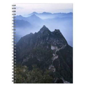 Great Wall in early morning mist, China Notebook