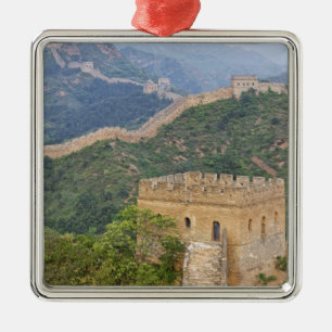 Great Wall of China at Jinshanling, China. 2 Metal Ornament