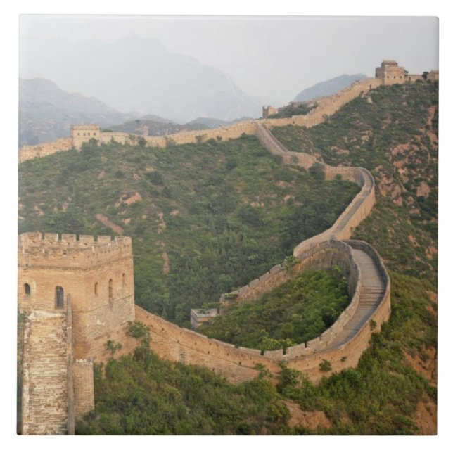 Great Wall of China at Jinshanling, China, Asia Tile (Front)