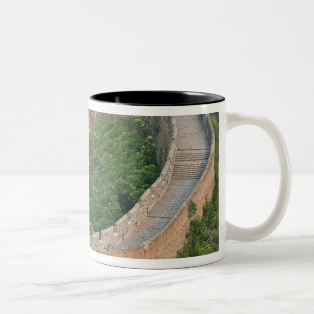 Great Wall of China at Jinshanling, China. Two-Tone Coffee Mug (Right)