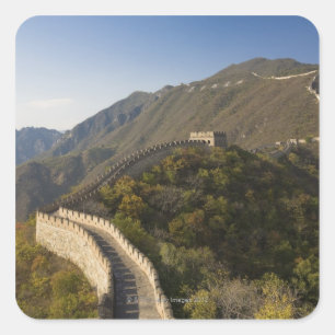 Great Wall of China at Mutianyu 2 Square Sticker