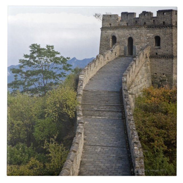 Great Wall of China at Mutianyu 3 Ceramic Tile (Front)