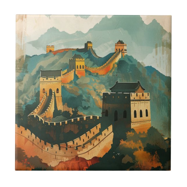 Great wall of China Ceramic Tile (Front)