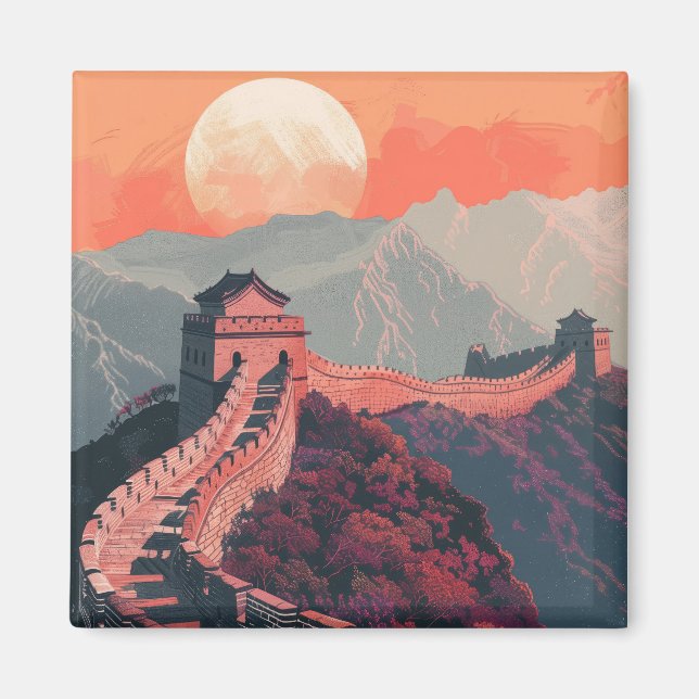 Great wall of China Magnet (Front)