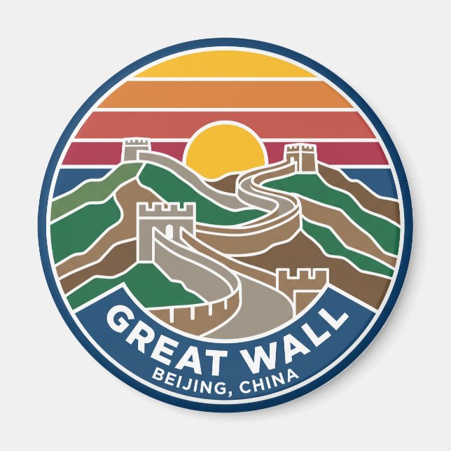 Great Wall of China Magnet (Front)