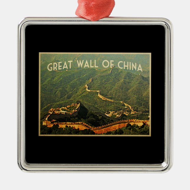 Great Wall Of China Metal Tree Decoration (Front)