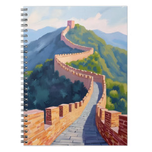 Great Wall of China Painting Watercolor Notebook
