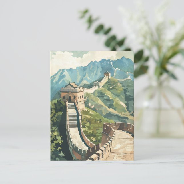 Great wall of China Postcard (Standing Front)