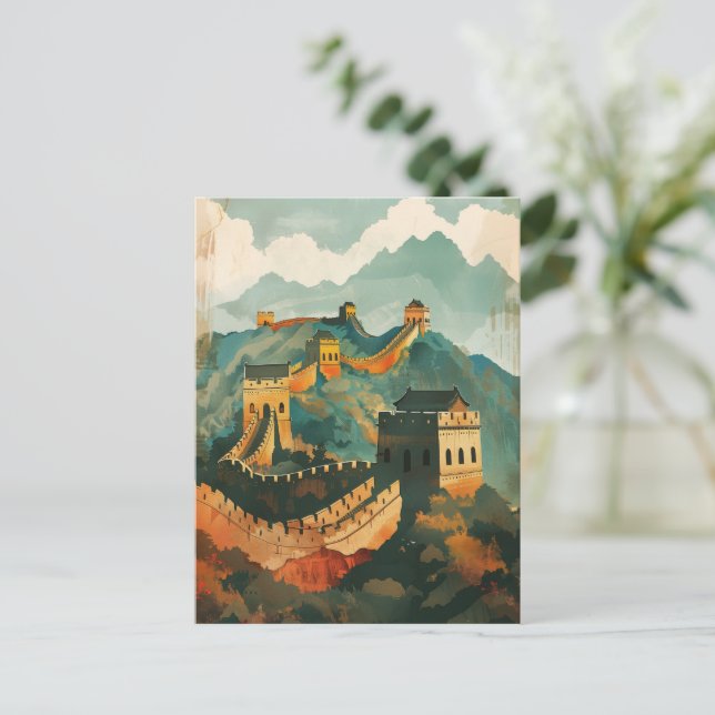 Great wall of China Postcard (Standing Front)