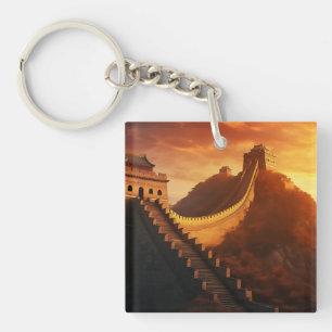 Great Wall of China Sunset – Majestic Key Ring