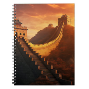 Great Wall of China Sunset – Majestic Notebook