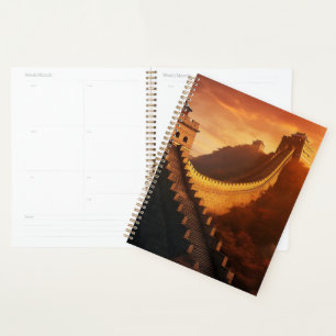 Great Wall of China Sunset Planner – Majestic Asia