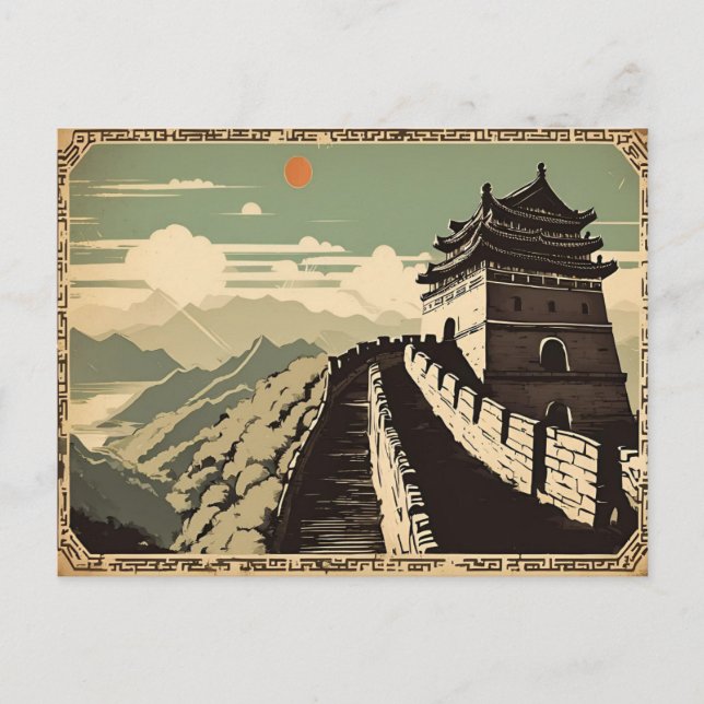  Great Wall of China Travel Postcard (Front)