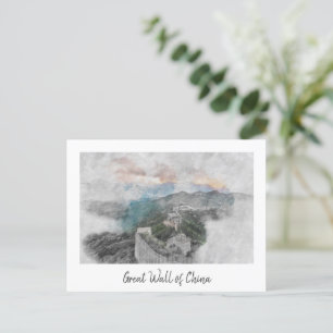 Great Wall of China vintage Postcard