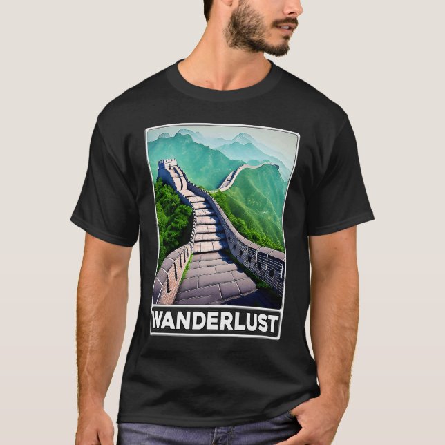 Great Wall of China Wanderlust T-Shirt (Front)