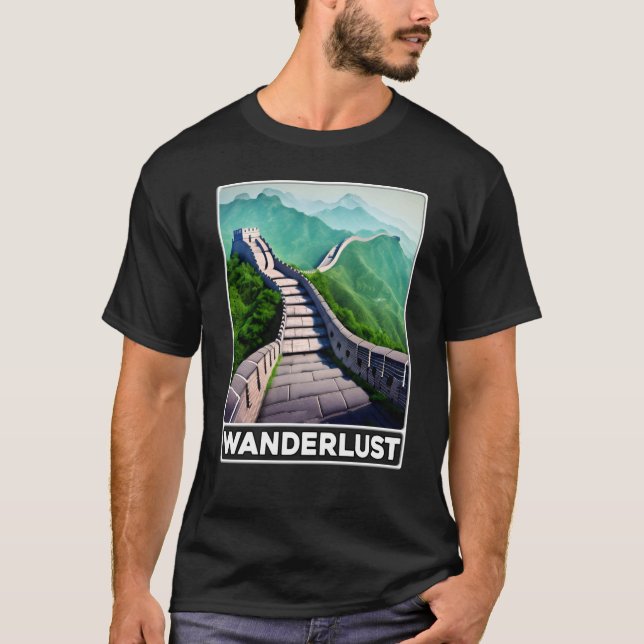 Great Wall of China Wanderlust T-Shirt (Front)