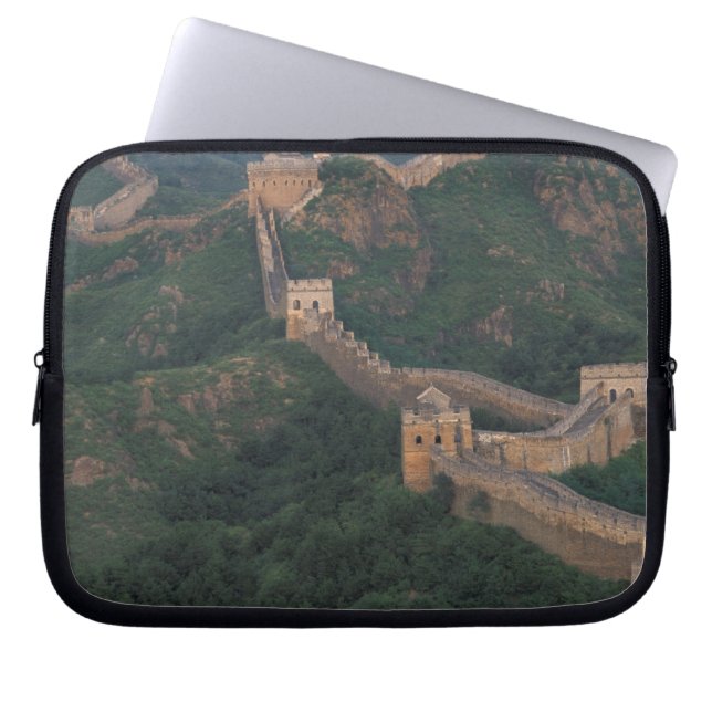 Great Wall winding through mountains. Laptop Sleeve (Front)