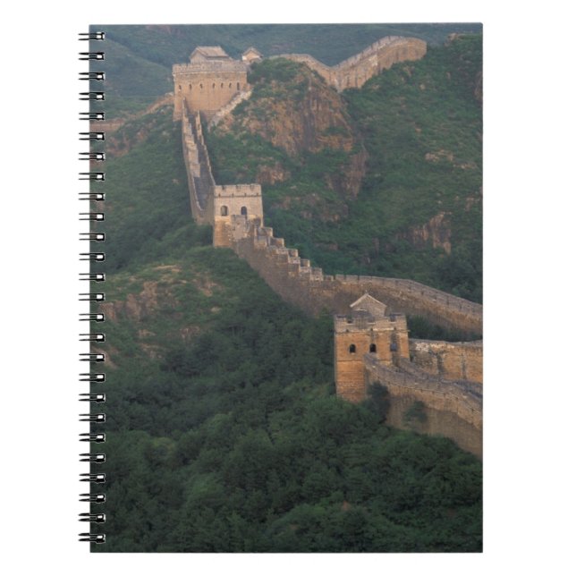 Great Wall winding through mountains. Notebook (Front)