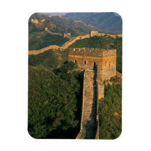 Great Wall winding through the mountain, China Magnet