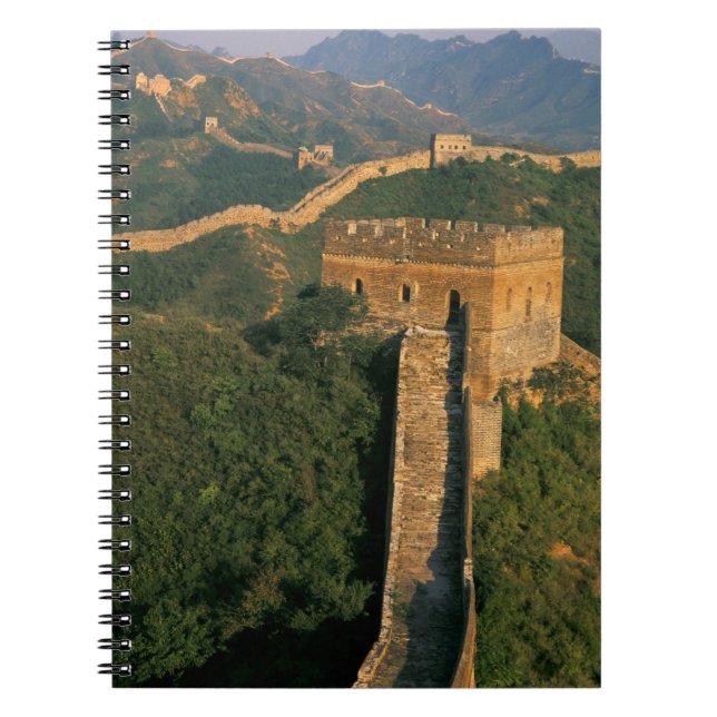 Great Wall winding through the mountain, China Notebook (Front)