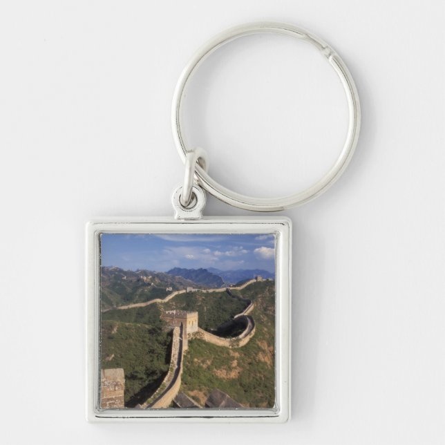 Great Wall winding through the mountain, Key Ring (Front)