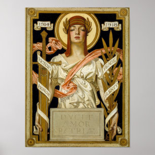 Great War Victory Illustration, 1918 by Leyendeck Poster